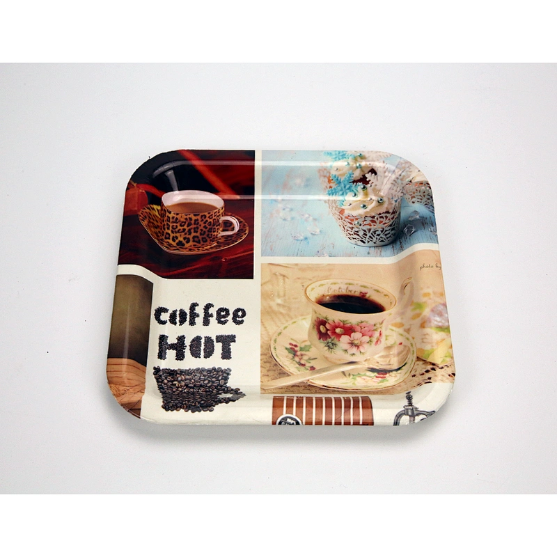 custom square shape plastic serving tray,advantage of service plastic tray,small size decorative plastic tray