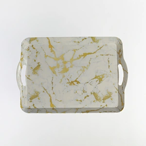 reusable dinnerware high quality rectangular with the handle plates