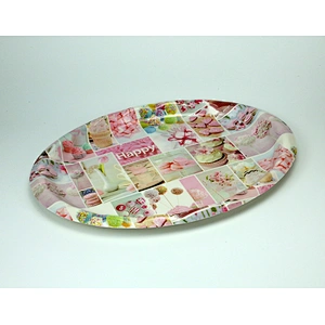 promotion Cake plastic tray printed plastic tray custom plastic serving  tray