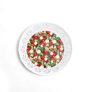 Promotional food serving tray full printing  plastic tray fruit tray
