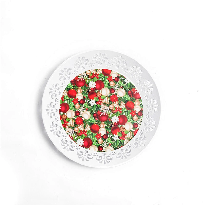 Promotional food serving tray full printing  plastic tray fruit tray