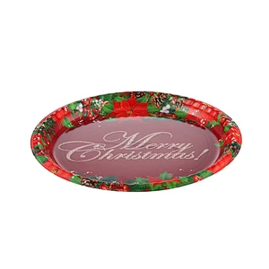 Fashionable Wholesale Customized Printed Plastic Christmas tray