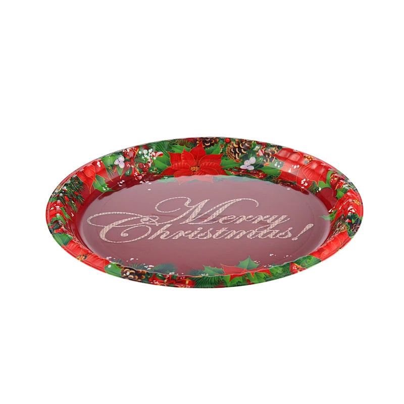 Fashionable Wholesale Customized Printed Plastic Christmas tray