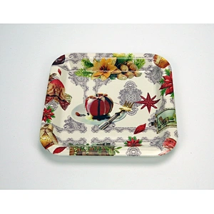 promotion coffee plastic serving trays Plastic square trays custom kitchen plates