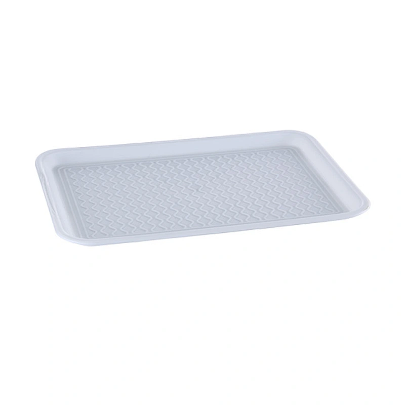 Custom Goods  Hard Plastic Rectangular  Fast Food Bread PP Serving Tray