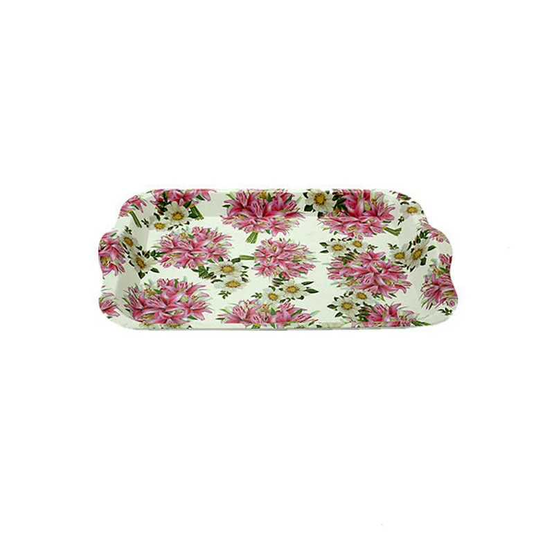 Custom Ramadan factory wholesale printed  service style plastic serving tray