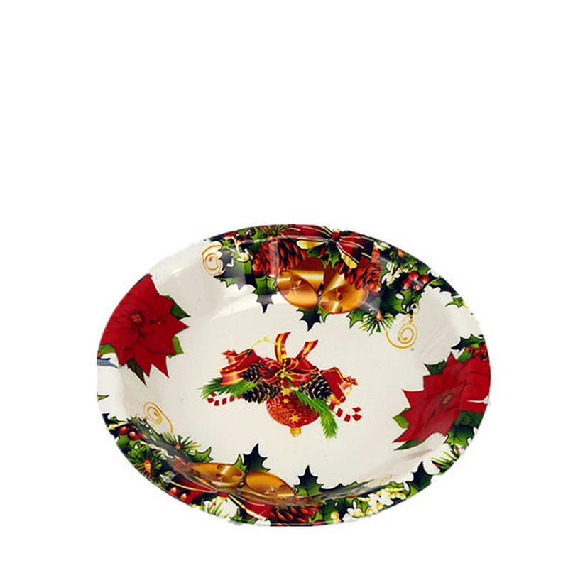 Houseware items cheap full printing round rattan charger plates