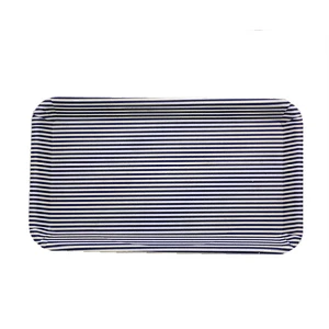 Wholesale hot selling  wave mini clear japanese  wood design print fruit PP tray