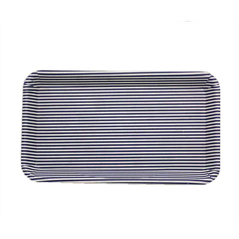 Wholesale hot selling  wave mini clear japanese  wood design print fruit PP tray