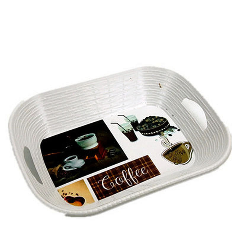 White contracted With the handle restaurant home bar plastic tray