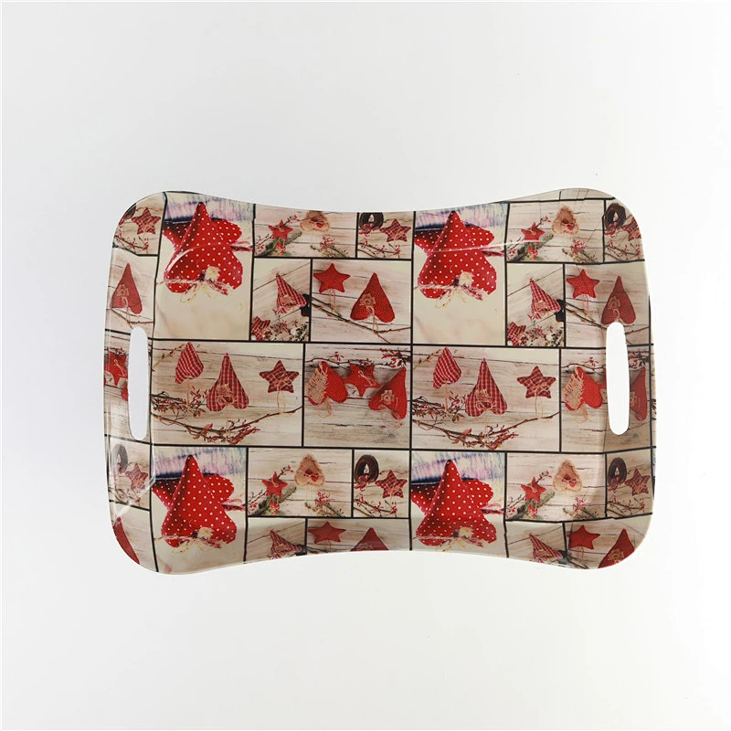 Good price promotion gift flower design hole  shape tray