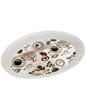 Plastic drinking holder plastic tray used in restaurant  serving tray promotion gift serving tray
