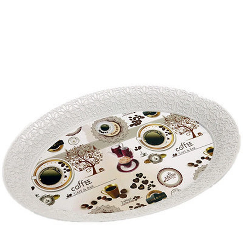 Plastic drinking holder plastic tray used in restaurant  serving tray promotion gift serving tray