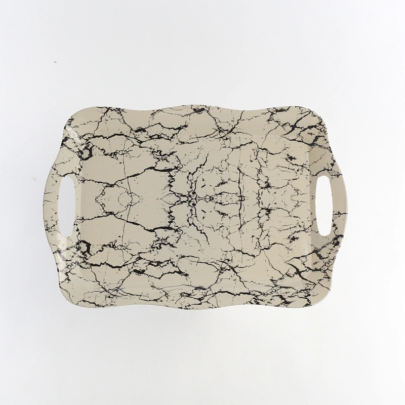 Flat rectangular serving plastic tray large  plastic fruit tray custom plastic christmas plates
