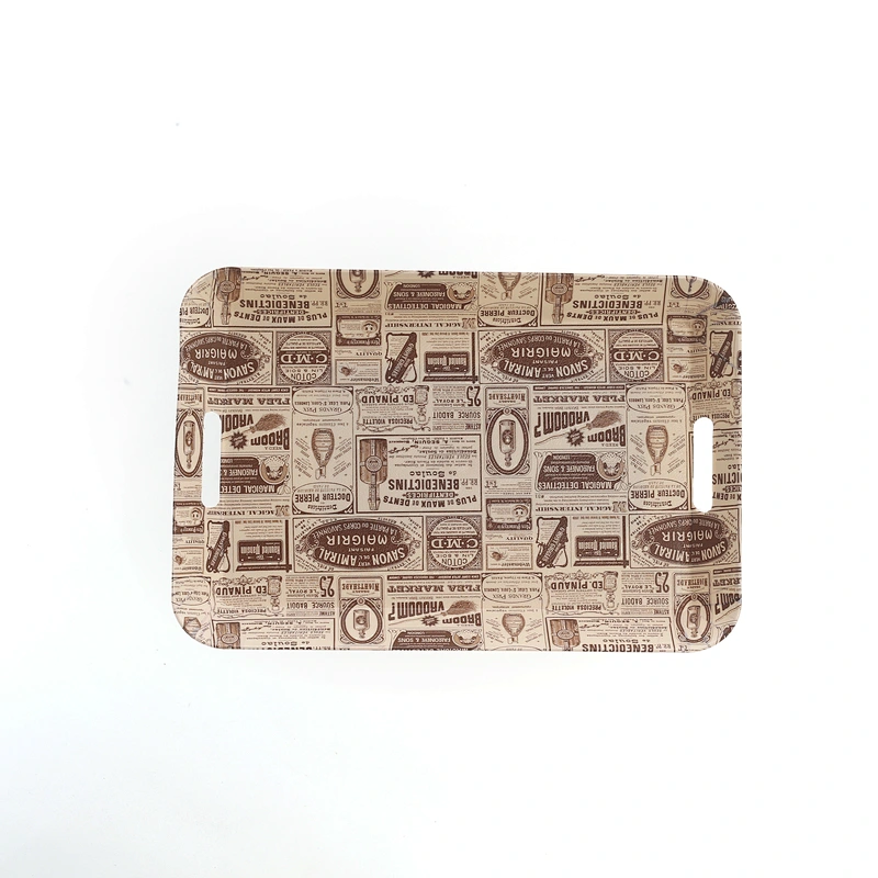 custom small color print high quality wholesale serving plastic tray