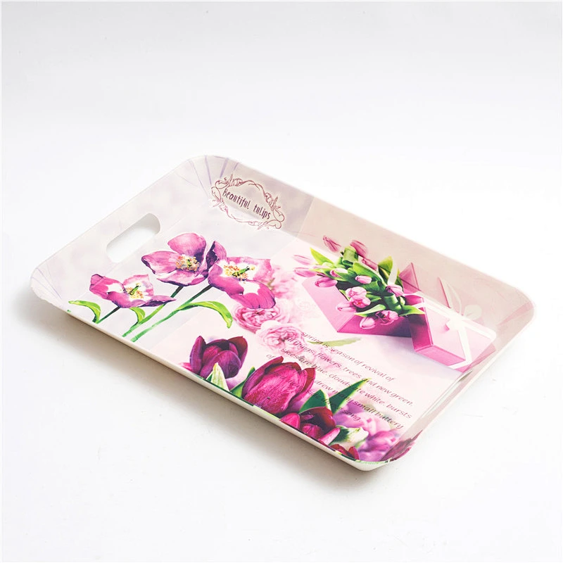 Eco-friendly Custom Printing Unique Design Restaurant Big Deep Food Serving Tray