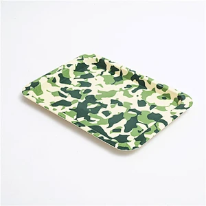 custom western design serving tray,rectangular large size food tray,hot sale serving plastic tray