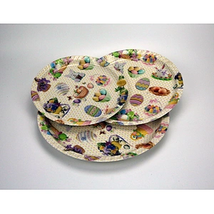 Plastic round fruit trays, Plastic charger plates, Serving plates