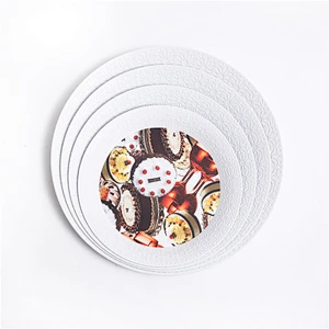 printed flower round tray wholesale cheap plastic tray hot sale serving plastic tray