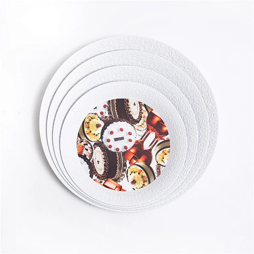 printed flower round tray wholesale cheap plastic tray hot sale serving plastic tray