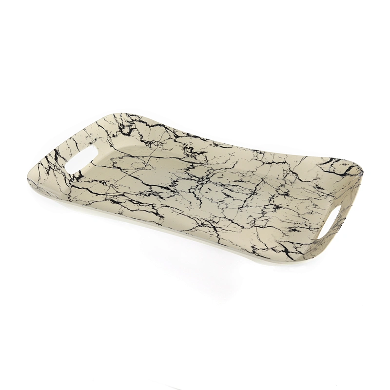 custom printed coffee seving tray coffee series plastic trays  with the handle taray