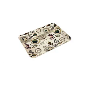 Hot factory cheap price eco-friendly  Full wood design Printed plastic plate