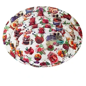 Custom promotion gift plastic tray high quality  oval tray  set christmas plastic tray
