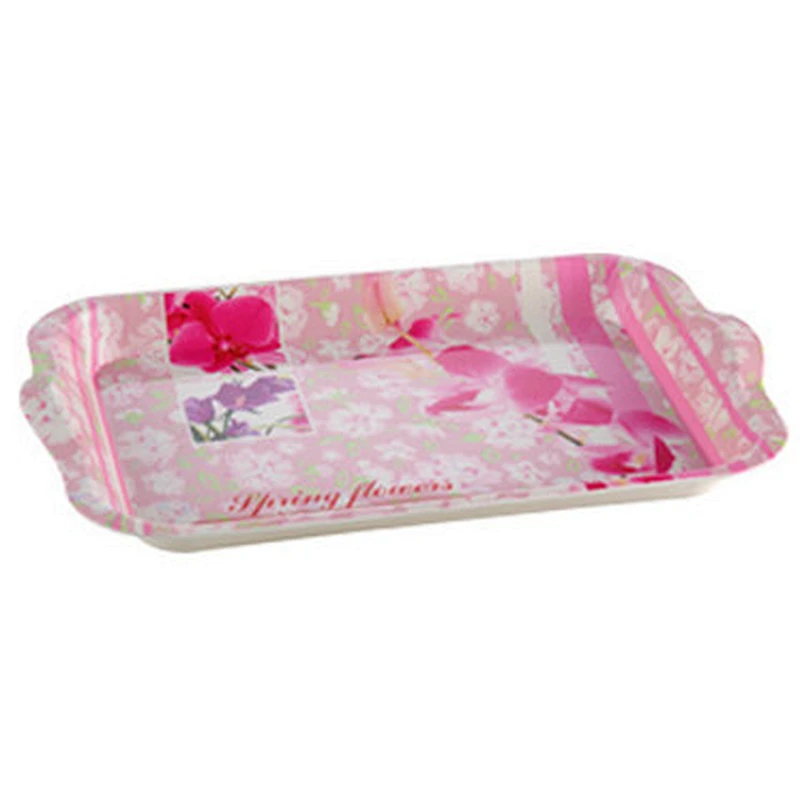 Deep well ,rectangular plastic tray with handle and high quality plastic coffee tray