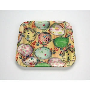 promotion coffee plastic serving trays Plastic square trays custom kitchen plates