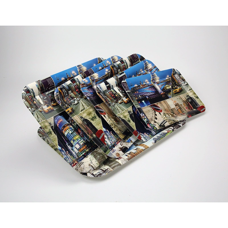 Top custom plastic serving tray,food large decorative plastic tray,promotional food plastic tray