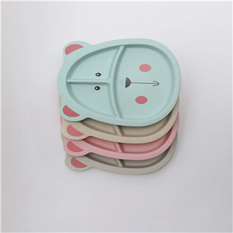 Custom  Eco-friendly baby felt disper storage  bamboo children plates babay plate sets