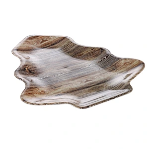 flower decorative plastic tray,dry fruit christmas tray,decorative plastic serving tray