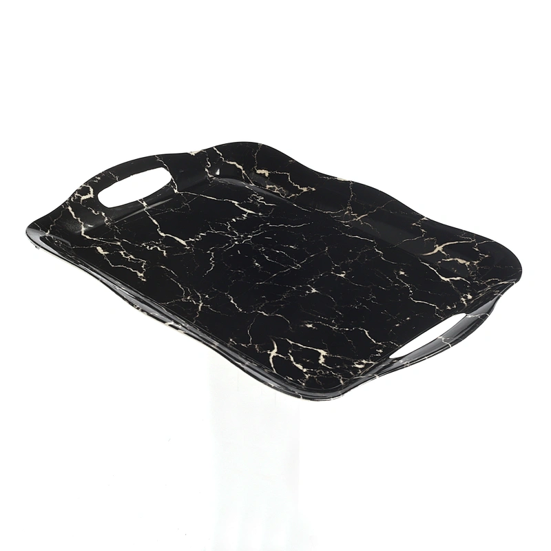 Flat rectangular serving plastic tray,coffee large plastic tray,custom large shallow tray