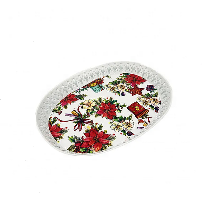 PP plastic rectangular decorative designer empty fruit food tray