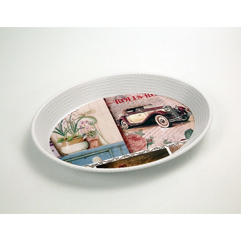 Factory Low Price Rectangle Non Slip Service Tray Melamine Tray