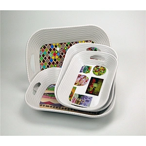 Custom Large plastic fruit tray white food plastic tray vegetable plastic tray