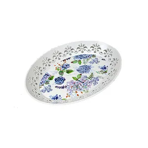 Manufacturing plastic stackable reusable oval  food serving tray