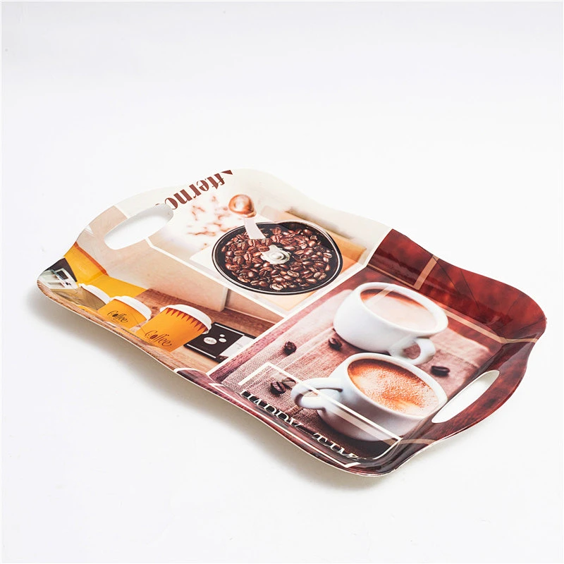 New item hot sales design of custom plastic hotel coffee trays
