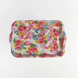 Decorative rectangular plastic serving tray promotion gift service style plastic tray,beautiful plastic tray