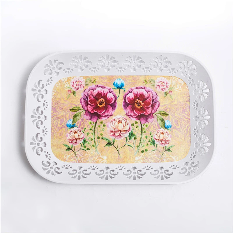 Large deep rectangular shallow and hollow out plastic tray,for vegetable and fruit plastic tray