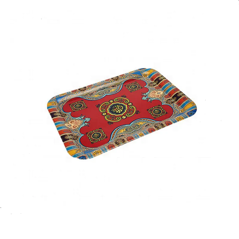 Hot factory cheap price eco-friendly  Full wood design Printed plastic plate