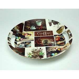 Cheap serving tray with handles,designer food serving tray,high quality plastic tray