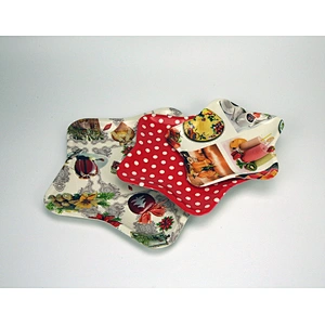 Hot sale gift serving tray clear star shape PP plastic tray printed  plastic serving tray