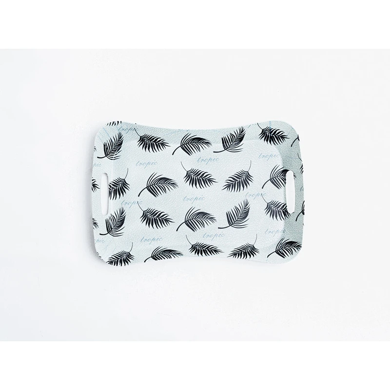 Custom Factory  Wholesale  Full Printed New Design Plastic   Serving Tray With Handle