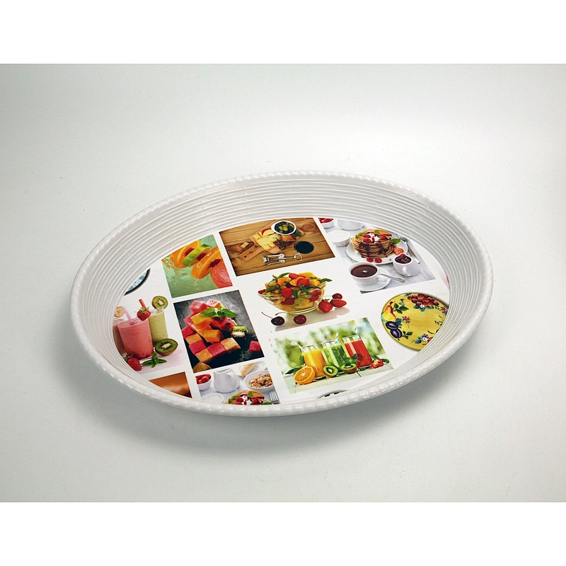 Factory Low Price Rectangle Non Slip Service Tray Melamine Tray