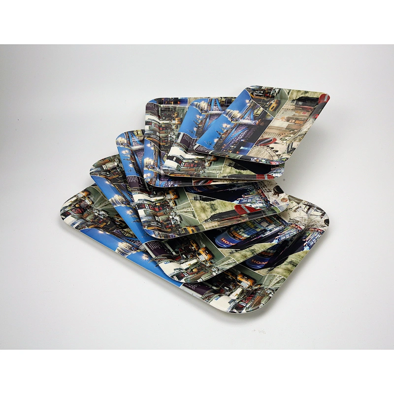 Top custom plastic serving tray,food large decorative plastic tray,promotional food plastic tray