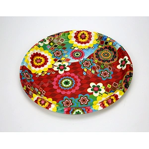 custom plastic tray promotion christmas holiday tray full printing plastic tray