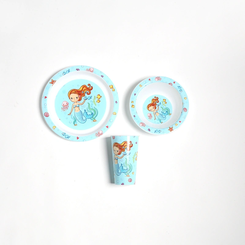 Cartoon pattern children cup dish bowl 2020 new model