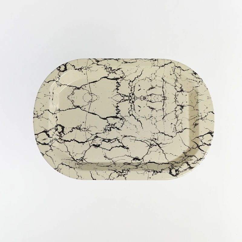 Fish plastic seafood large tray,cheap large size plastic tray,new full print plastic tray