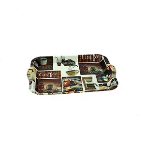 Custom Ramadan factory wholesale printed  service style plastic serving tray